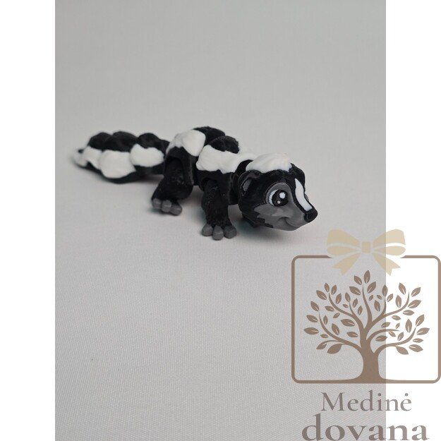 Lankstus Skunkas – lankstus 3D spausdintas žaisliukas vaikams
