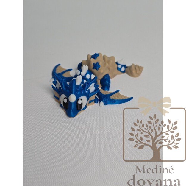 Jūrinis Drakonas – lankstus 3D spausdintas fantazijos žaislas vaikams