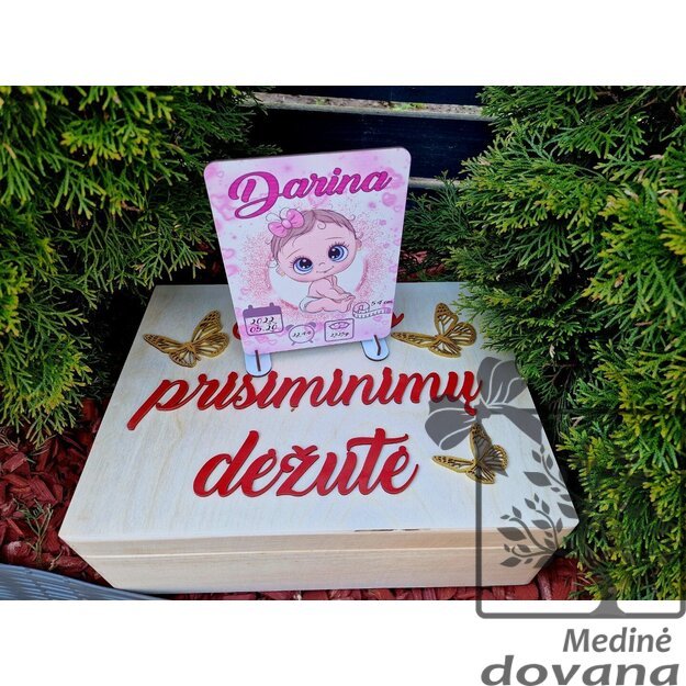 Krikštadėžė - prisiminimų dėžutė + DOVANA